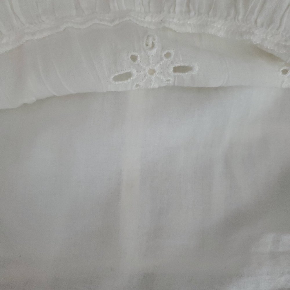 🏆387 Aerie Eyelet Lace Boho Mini Off White Skirt - Picture 6 of 7